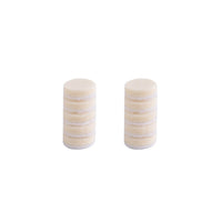 SPTA 12.5mm/25mm Wool Felt Polishing Pad Set - Felt Buffing Pad Wool Polishing Bits , Wool Polishing Pad Buffing Wheels Flocking Hook & Loop Back for Random Orbital Sander