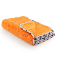 SPTA Car Polish Removal Microfiber Towel, Professional AGrade Premium  Large Microfiber Towel, 1 Pc 900GSM Orange Highly Absorbent, Scratch Free Large Car Microfiber Towel for Car Washing, Drying & Auto Detailing