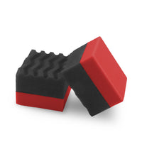 SPTA WF002 Black&Red Tire Gel Applicator Dressing Pad Car Detailing Foam Sponge Tire Cleaner Sponge Tire Dressing Applicator