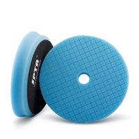 T60 Blue Moderate-Cut Beveled-Edge Grid-Pattern Foam Polishing Pad 5" to 6"