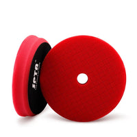 T10 Red Ultra-Fine Finishing Beveled-Edge Grid-Pattern Foam Polishing Pad 5" to 6"