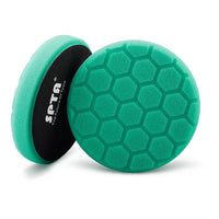 T120 Green Heavy-Cut Hex-Pattern Foam Polishing Pad 3" to 7"