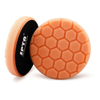 T40 Orange Medium-Cut Hex-Pattern Foam Polishing Pad 3" to 7"