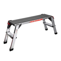 SPTA Folding Foot Stool Ladder Lightweight Sturdy Aluminue Step Stool,Portable Solid Handy Stool for Kitchen, Home, RV, Garage