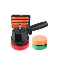 SPTA Dual Action Power System Tool, Forced DA Polisher Adapter Detailing Tool with 3Pcs Polishing Pads for Cordless Drill