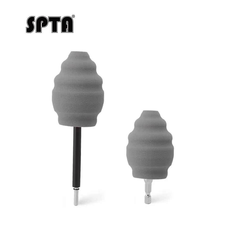 SPTA Wheel and Rim Polishing Ball, Foam Drill Polishing Cone, Waxing Buffing Wheel for Car Polishing Car Detailing