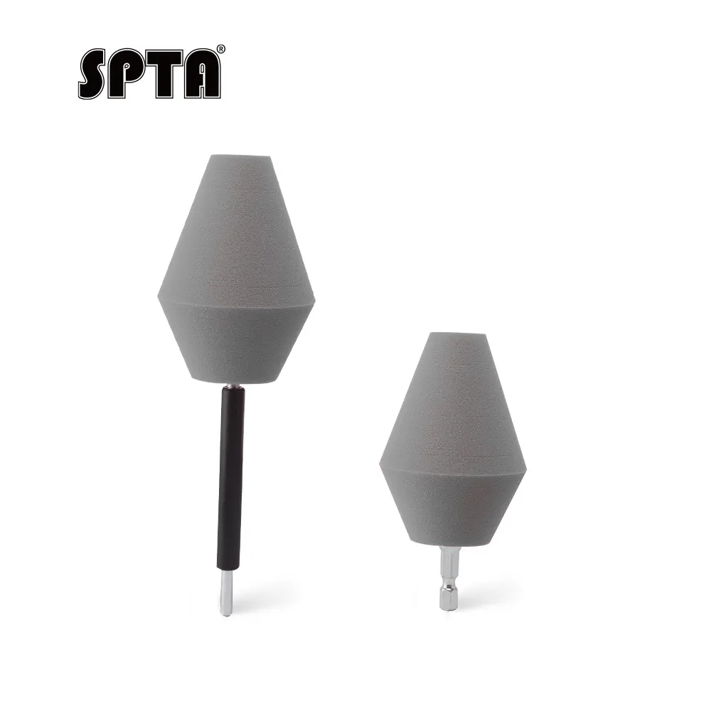 SPTA Wheel and Rim Polishing Ball,Foam Drill Polishing Cone,Waxing Buffing Wheel Polisher