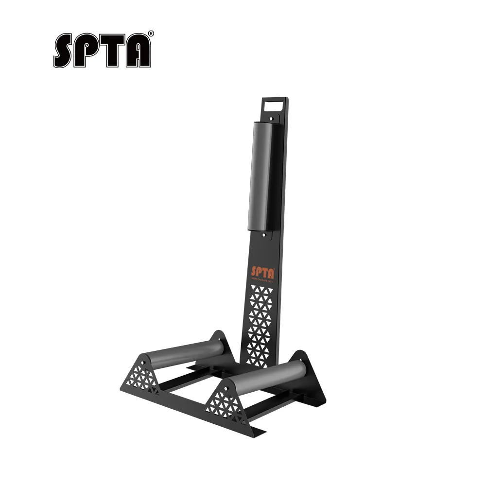 SPTA Wheel Stand Tire Roller 914.4*579*345mm Metal Wheel Stand 360-degree Rolling System Black Smooth Roller Rolling System