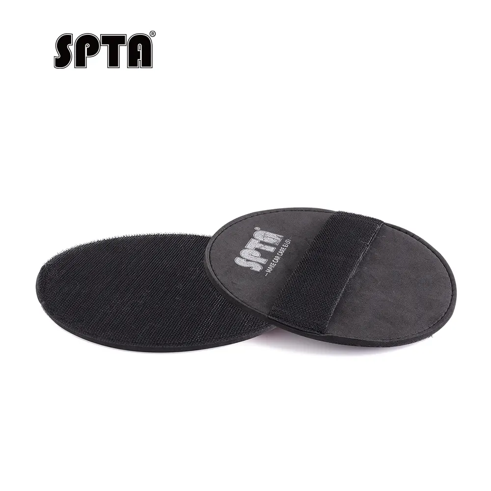 SPTA Hand Polishing Pad Holder 3" 5" 6"EVA&Nylon Black Backer Pad Adapter Holder For Hook &Loop Polishing Pads