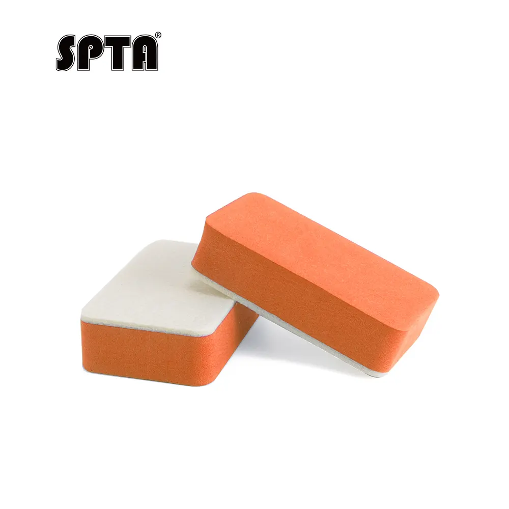 SPTA Handle Felt Pad, Felting Pads Needle Felting Mat Large Felt Block, Square Felt Pads,For Remove Car Glass Oil Film