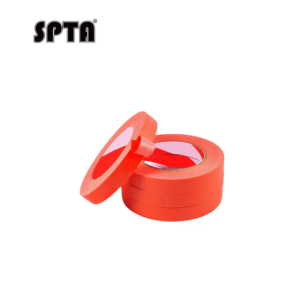 SPTA Automotive Masking Tape,18mmx50m,for Automotive Paint,Heat Resistant for Paint Booth