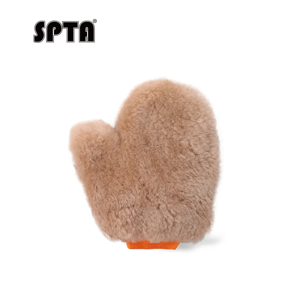 SPTA Lambswool Wash Mitt,Thick Soft Gloves, For Home Cleaning,Car Cleaning