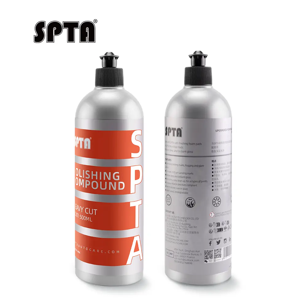 SPTA 500ml High Speed Heavy Cutting Compound Scratch Remover High-end Liquid Car Wax Color Enhance Polishing Glaze Liquid