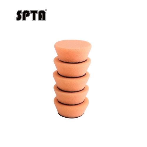 SPTA 1&2 inch Orange T-Shape Car Detail Polishing Pads Mini Buffing Polishing Pads For Car Polisher And Electric Drill