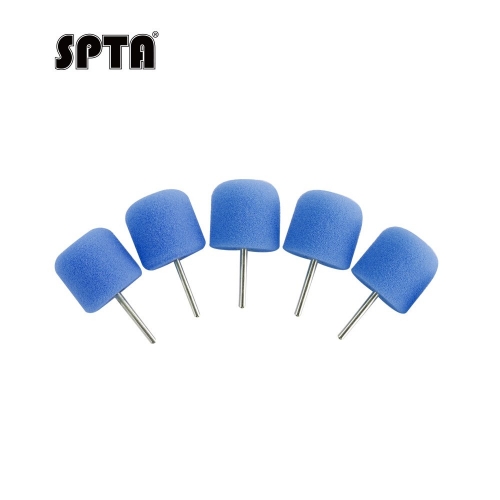 SPTA 5Pcs Blue Flexible Shaft Cylinder Polishing Pad Set